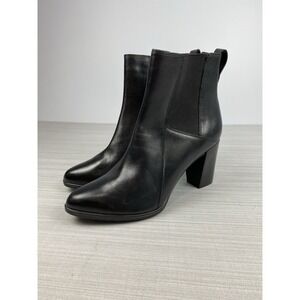 Clarks‎ Artisan Ankle Boots Booties Womens Size 10 Black Kadri Liana Leather